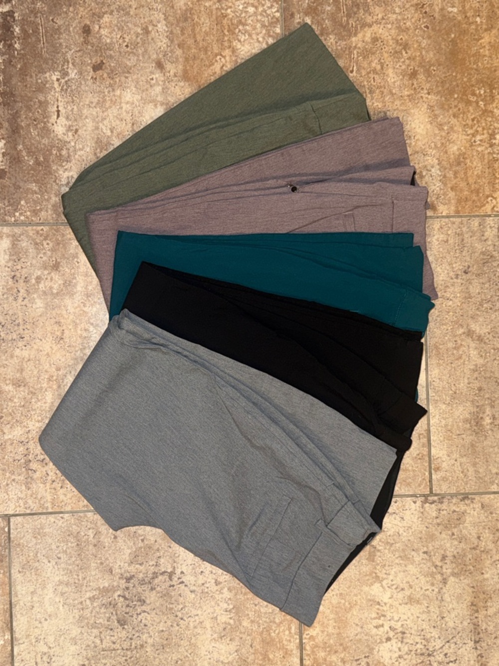 Maurice’s Stretch Pull-On Pants - Gray, Black, Teal, Mauve, Green Size M Short
